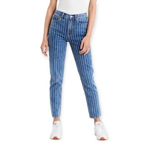 American  Eagle Striped Mom Jean 0R